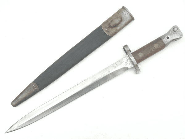 British Lee-Metford P1888 Mk2 bayonet, 1901 dated, 7 GOR stamped. **SOLD**