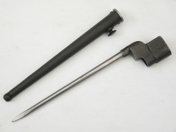 British No4 MkII* spike and mk1 scabbard, P.S&S made. **SOLD**