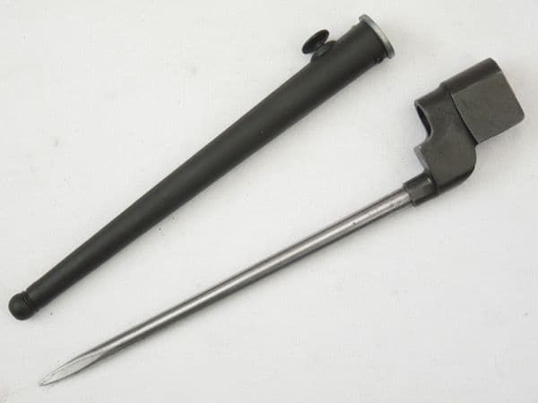 British No4 MkII* spike and mk1 scabbard, P.S&S made. **SOLD**