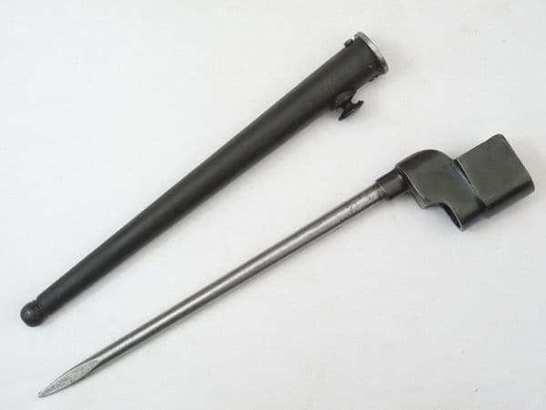 British No4 MkII* spike and mk1 scabbard, P.S.K. made **SOLD**