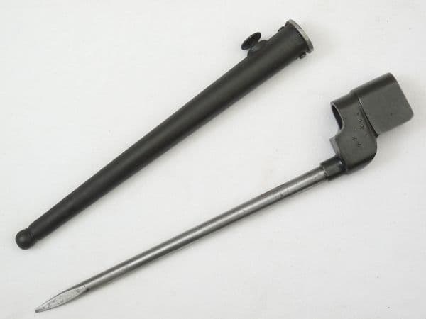 British No4 MkII* spike and mk1 scabbard, P.S.K. made **SOLD**