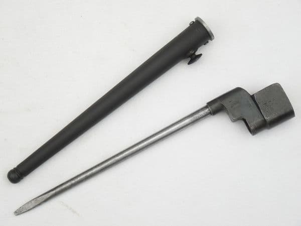 British No4 MkII* spike and scabbard, BEC made **SOLD**