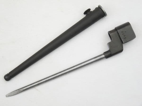 British No4 MkII* spike and scabbard, BEC made **SOLD**
