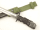 British no7 bayonet, scabbard and frog