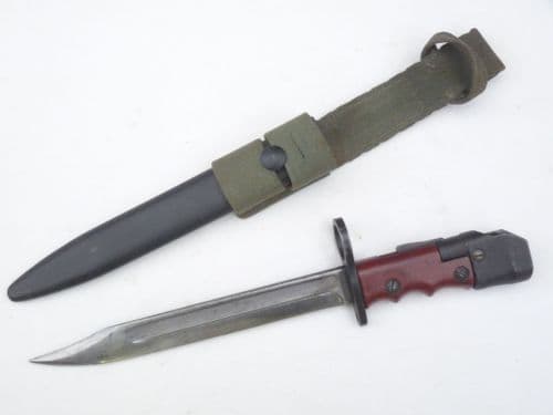 British no7 knife bayonet and scabbard, WW2 M/78 made **SOLD**