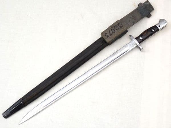 British Patt'07 Wilkinson Parade bayonet with frog RAF marked dated 1918  **SOLD**