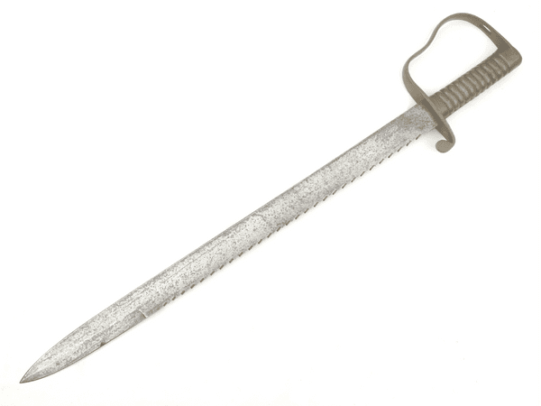 British Pattern 1856 sawback pioneers sword, 1892 dated, Mole made. **SOLD**
