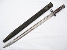 British Pattern 1907 bayonet and scabbard  1917 dated SOLD