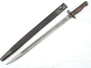 British Pattern 1907 bayonet and scabbard Remington made dated 1915  **SOLD**