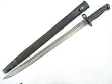 British Pattern 1907 bayonet and scabbard Wilkinson made 1917 dated, marked pommel  **SOLD**