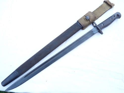 British Pattern 1907 bayonet Sandersons made 1915 dated with frog  **SOLD**