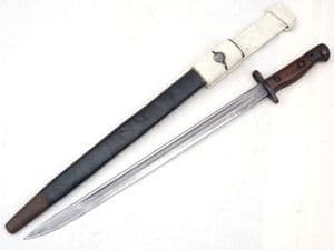 British Pattern 1907 bayonet Wilkinson made 1918 dated, with patt '37 frog  **SOLD**