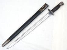 British Pattern 1907 Enfield made bayonet and scabbard 1915 dated  **SOLD**
