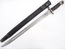 British Pattern 1907 Enfield made bayonet and scabbard  dated 1915 SOLD