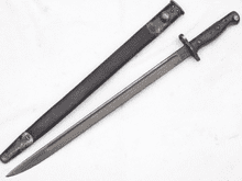 British Pattern 1907 Sanderson made bayonet and scabbard 1917 dated  **SOLD**