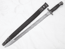 British Pattern 1907 Sanderson made bayonet and scabbard 1918 dated  **SOLD**