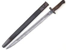 British Pattern 1907 Sanderson made bayonet and scabbard dated 1918  **SOLD**