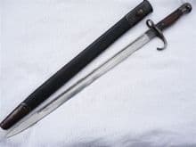 British pattern 1907 Sanderson quillion bayonet and scabbard 1909 dated SOLD