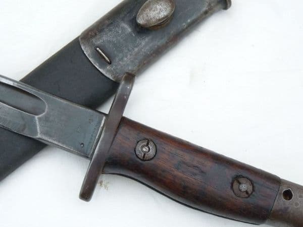 British Pattern 1907 Sandersons made bayonet and scabbard 1916 dated  **SOLD**