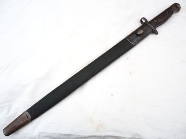 British Pattern 1907 Sandersons made bayonet and scabbard 1916 dated  **SOLD**