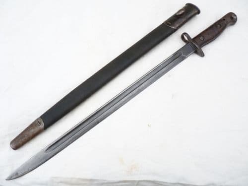 British Pattern 1907 Sandersons made bayonet and scabbard 1916 dated  **SOLD**