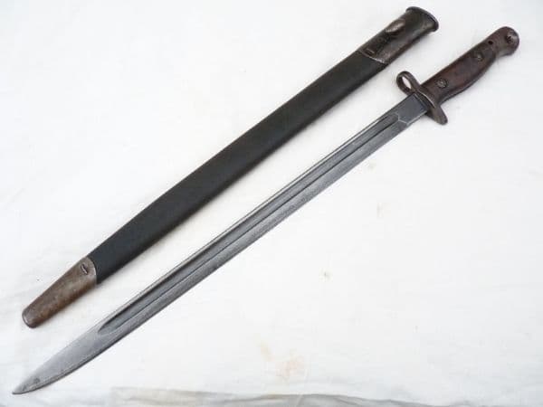 British Pattern 1907 Sandersons made bayonet and scabbard 1916 dated  **SOLD**