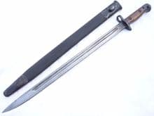British Pattern 1907 Sandersons made bayonet and scabbard 1917 dated  **SOLD**