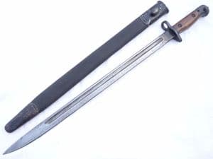 British Pattern 1907 Sandersons made bayonet and scabbard 1917 dated  **SOLD**
