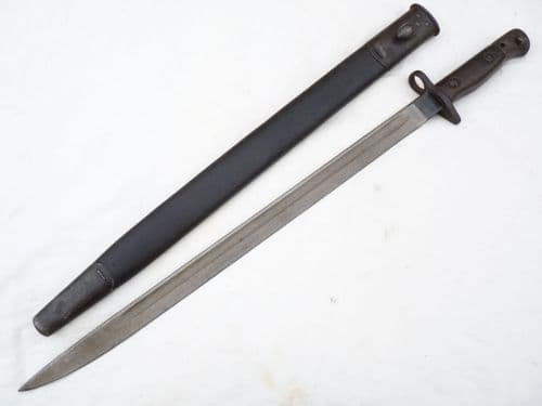 British Pattern 1907 Sandersons made bayonet and scabbard 1918 dated  **SOLD**