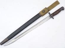 British Pattern 1907 Wilkinson made bayonet and RAF stamped scabbard, 1918 dated, with frog  **SOLD**