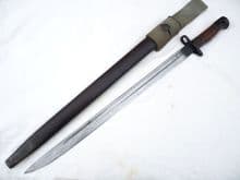 British Pattern 1907 Wilkinson made bayonet and scabbard, 1918 dated  **SOLD**