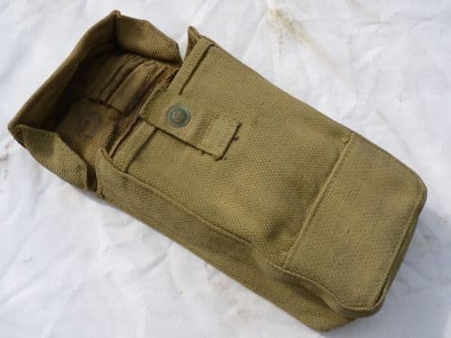 British Pattern 1937 mk 1 webbing pouch 1942 dated **SOLD**
