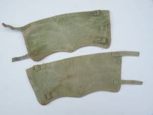 British Pattern 1937 pair of khaki ankle gaiters/ putties, 1943 dated **SOLD**