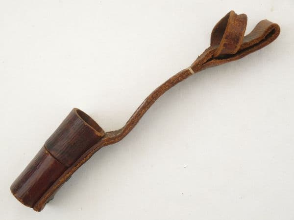 British Pattern 1939 leather Home Guard frog,  very good condition, 1940 dated *SOLD*