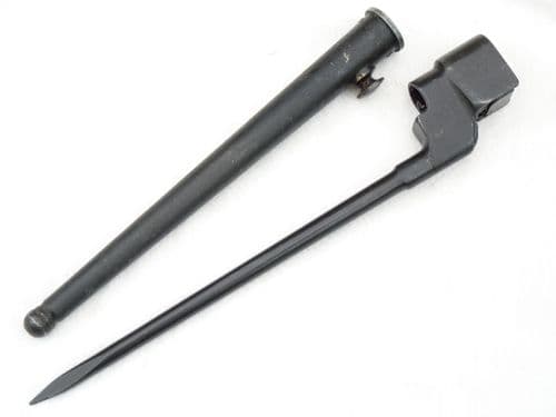 British 'Singer' made No4 mk2 spike and scabbard  **SOLD**