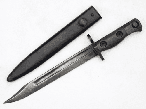 British SLR L1A3 bayonet and scabbard, dated 1961  **SOLD**