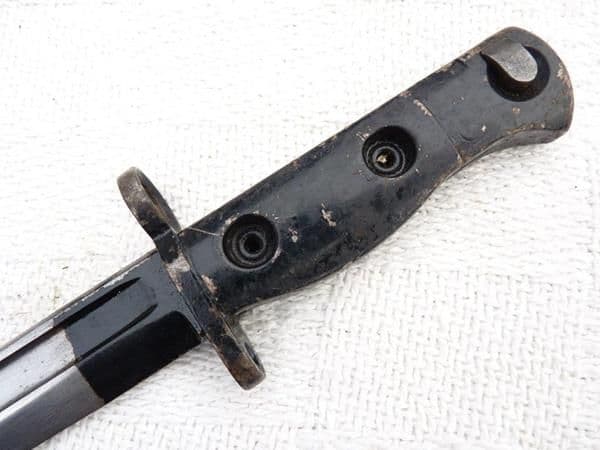 British SLR L1A3 bayonet and scabbard, dated 1961, with frog  **SOLD**