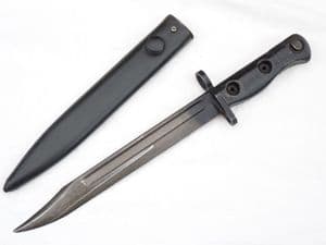 British SLR L1A3 bayonet  and scabbard  **SOLD**