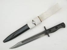 British SLR L1A3 bayonet and scabbard with parade frog, 1960 dated **SOLD**