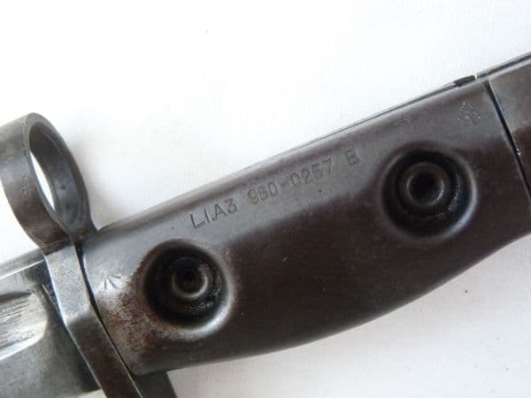 British SLR L1A3 bayonet,  no scabbard, 1959 dated **SOLD**