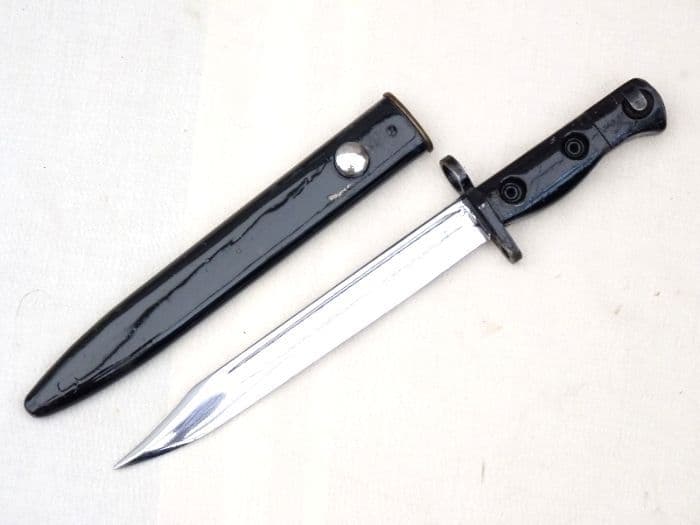 Parade Slr Rifle British SLR L1A3 parade bayonet and scabbard 1959 dated SOLD