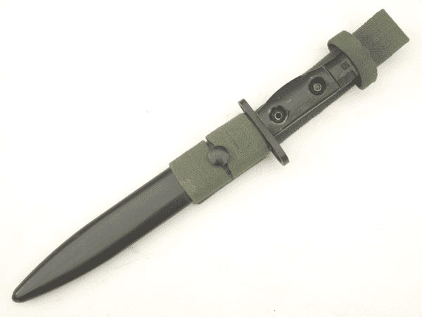 British SLR L1A4  bayonet and scabbard with frog