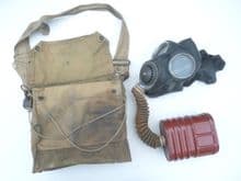 British WW2 general service No4 mk3 gasmask, 1941 dated
