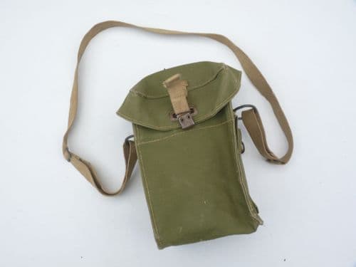 British WW2 military gas-mask case 1944 dated