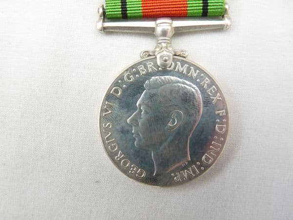 Canadian issue WW2 Defence Medal in solid silver