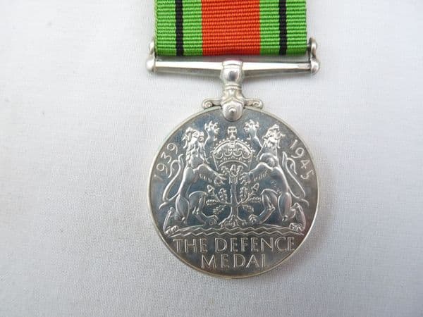 Canadian issue WW2 Defence Medal in solid silver