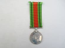 Canadian issue WW2 Defence Medal in solid silver