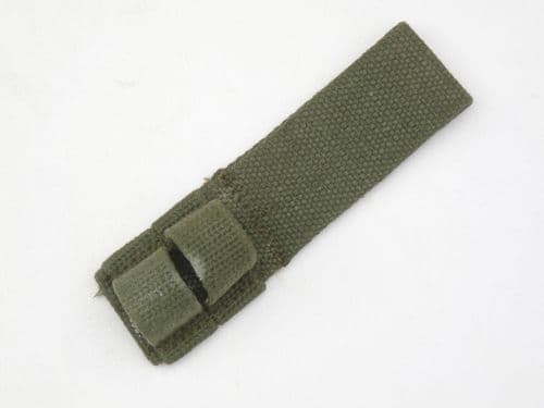 Canadian postwar issue webbing frog for No4 spike bayonet, green **SOLD**