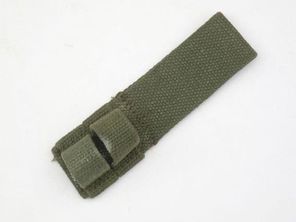 Canadian postwar issue webbing frog for No4 spike bayonet, green **SOLD**