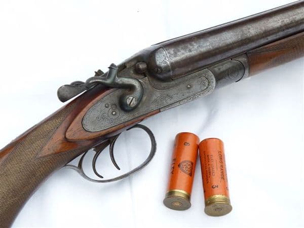 Deactivated 12-bore W.A.Campbell hammer shotgun SOLD